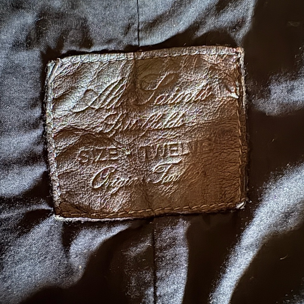 All Saints Dark Brown Leather Jacket - Picture 5 of 6